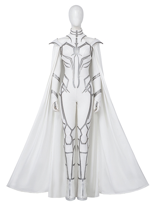 Comics What If Season 2 Hela White Outfit Halloween Cosplay Accessories White Boots