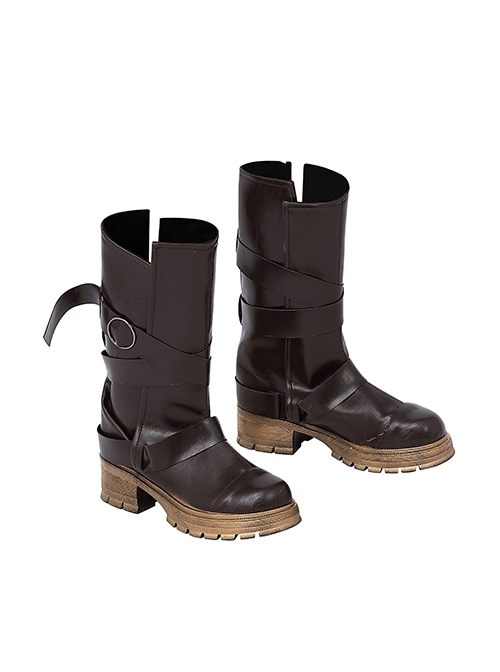 Movie Rebel Moon Kora Halloween Cosplay Accessories Brown Boots