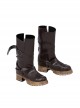 Movie Rebel Moon Kora Halloween Cosplay Accessories Brown Boots