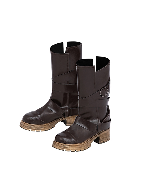 Movie Rebel Moon Kora Halloween Cosplay Accessories Brown Boots