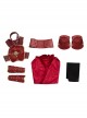 Comics What If Season 2 Hela Red Battle Suit Halloween Cosplay Costume Set Without Boots