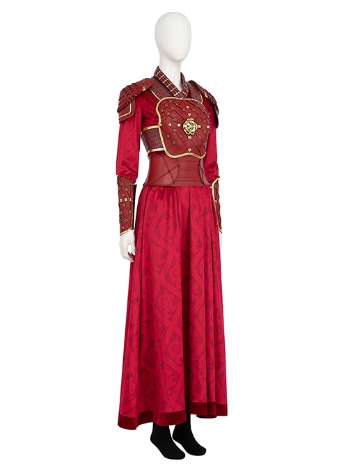 Comics What If Season 2 Hela Red Battle Suit Halloween Cosplay Costume Set Without Boots
