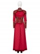 Comics What If Season 2 Hela Red Battle Suit Halloween Cosplay Costume Set Without Boots