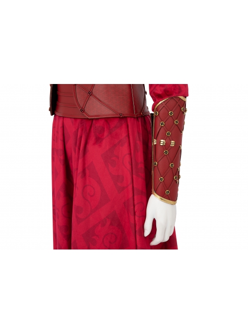 Comics What If Season 2 Hela Red Battle Suit Halloween Cosplay Costume Set Without Boots