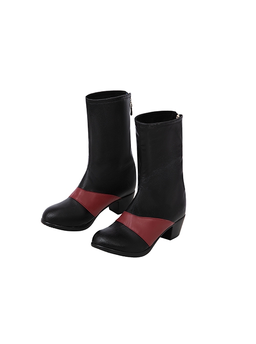 Comics What If Season 2 Hela Red Battle Suit Halloween Cosplay Accessories Black Boots
