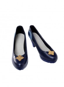 Game Honkai Star Rail Ruan Mei Halloween Cosplay Accessories Blue High Heels Shoes
