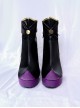Wandering Witch The Journey Of Elaina Elaina Halloween Cosplay Accessories Purple Sole Ankle Boots Shoes
