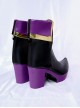 Wandering Witch The Journey Of Elaina Elaina Halloween Cosplay Accessories Purple Sole Ankle Boots Shoes