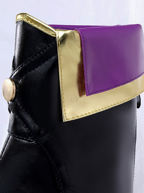 Wandering Witch The Journey Of Elaina Elaina Halloween Cosplay Accessories Purple Sole Ankle Boots Shoes