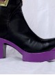 Wandering Witch The Journey Of Elaina Elaina Halloween Cosplay Accessories Purple Sole Ankle Boots Shoes