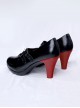 Zenless Zone Zero Ellen Joe Halloween Cosplay Accessories Black High Heels Shoes
