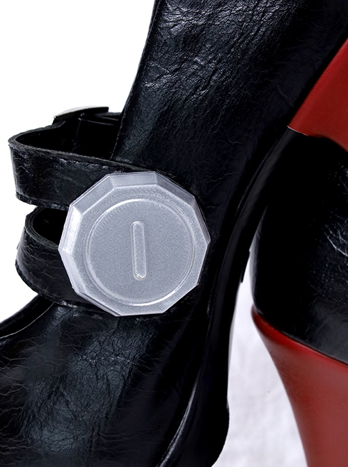 Zenless Zone Zero Ellen Joe Halloween Cosplay Accessories Black High Heels Shoes