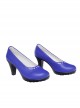Game Honkai Star Rail Robin Halloween Cosplay Accessories Blue High Heels Shoes