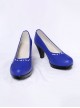 Game Honkai Star Rail Robin Halloween Cosplay Accessories Blue High Heels Shoes