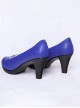 Game Honkai Star Rail Robin Halloween Cosplay Accessories Blue High Heels Shoes
