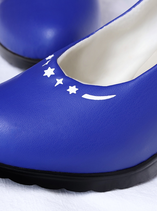 Game Honkai Star Rail Robin Halloween Cosplay Accessories Blue High Heels Shoes