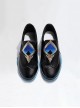 Game Honkai Star Rail Aventurine Halloween Cosplay Accessories Black Shoes
