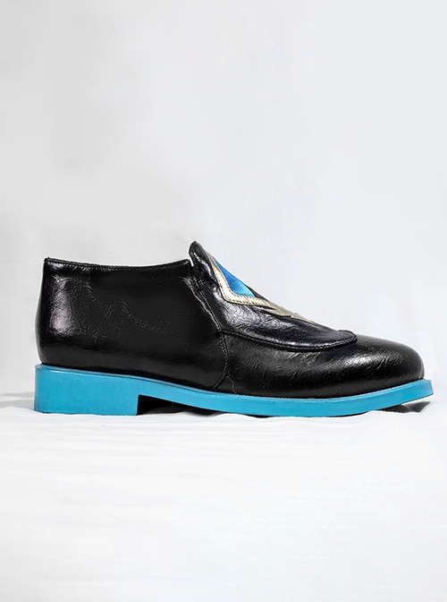 Game Honkai Star Rail Aventurine Halloween Cosplay Accessories Black Shoes