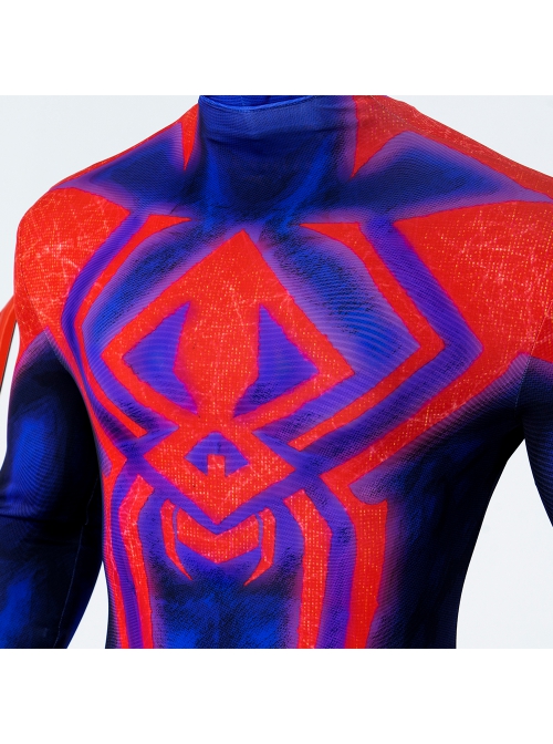 Spider-Man Across The Spider-Verse Spider-Man 2099 Cloak Version Halloween Cosplay Costume Bodysuit Full Set