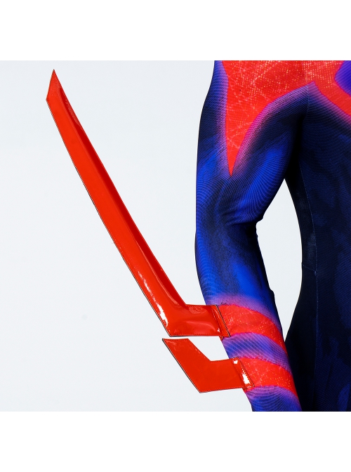 Spider-Man Across The Spider-Verse Spider-Man 2099 Cloak Version Halloween Cosplay Costume Bodysuit Full Set