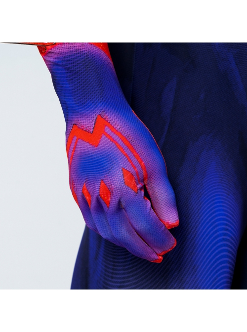 Spider-Man Across The Spider-Verse Spider-Man 2099 Cloak Version Halloween Cosplay Costume Bodysuit Full Set