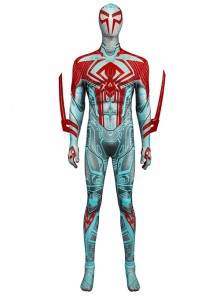 Spiderman 2099 Pattern Halloween Cosplay Costume Bodysuit Full Set