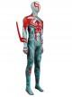 Spiderman 2099 Pattern Halloween Cosplay Costume Bodysuit Full Set