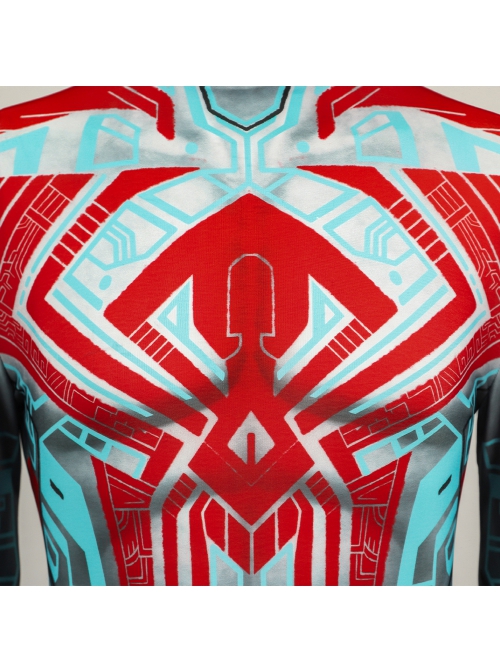 Spiderman 2099 Pattern Halloween Cosplay Costume Bodysuit Full Set