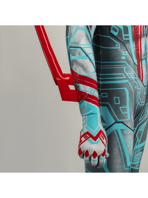 Spiderman 2099 Pattern Halloween Cosplay Costume Bodysuit Full Set
