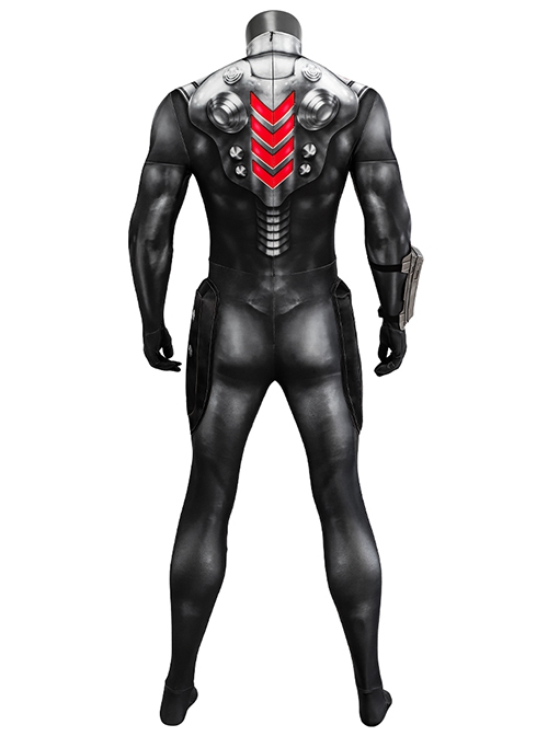 Movie Aquaman And The Lost Kingdom Black Manta Halloween Cosplay Costume Bodysuit Full Set