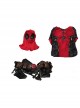 Deadpool & Wolverine Deadpool Printed Version Halloween Cosplay Costume Bodysuit Set Without Props