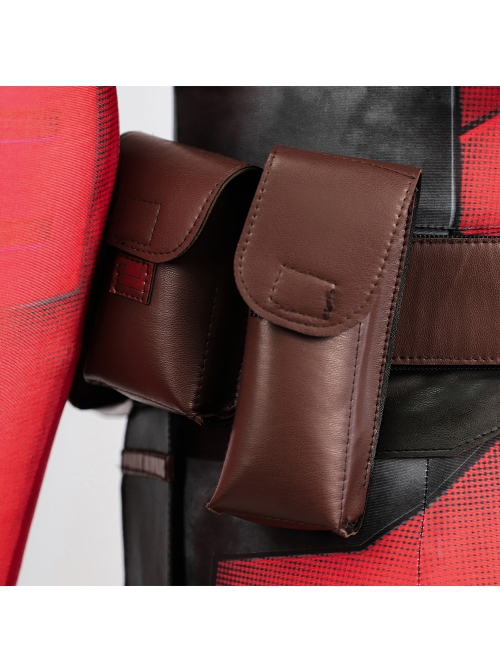 Deadpool & Wolverine Deadpool Printed Version Halloween Cosplay Costume Bodysuit Set Without Props