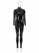 Batman Returns 1992 Catwoman Selina Kyle Halloween Cosplay Costume Black Bodysuit