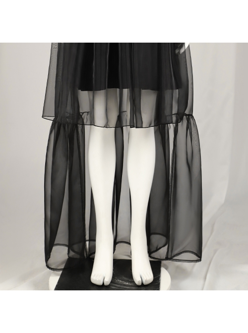 Movie Lisa Frankenstein Halloween Cosplay Costume Black Dress Set Without Shoes