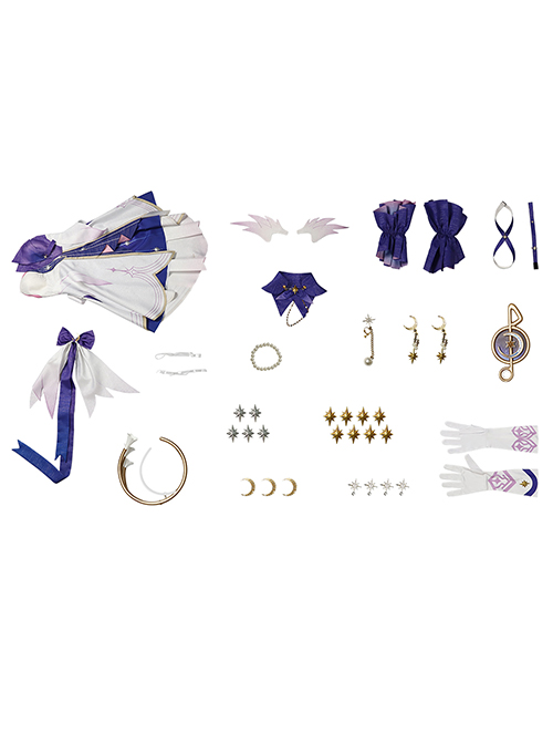 Game Honkai Star Rail Robin Halloween Cosplay Costume Full Set