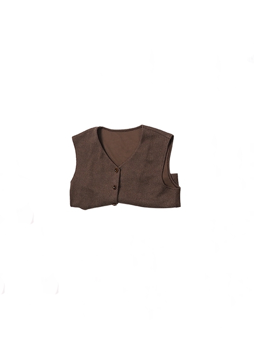Movie Wonka Willy Wonka Halloween Cosplay Costume Brown Vest
