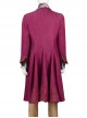 Movie Wonka Willy Wonka Halloween Cosplay Costume Pink Heavy Embroidery Coat