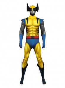 Animated X-Men '97 Wolverine Halloween Cosplay Bodysuit Costume Set Without Wolf Paws
