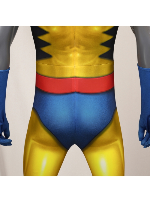 Animated X-Men '97 Wolverine Halloween Cosplay Bodysuit Costume Set Without Wolf Paws