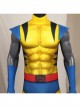 Animated X-Men '97 Wolverine Halloween Cosplay Bodysuit Costume Set Without Wolf Paws
