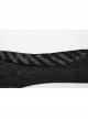 Personalized Black Pu Leather Spliced With Elastic Snake Pattern Embossed Detachable Buckle Punk Style Handsome Gloves