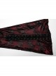 Gorgeous Black And Red Cracked Knit Trousers With Leg Laces And Punk Style Flared Trousers