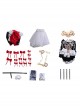 Game Punishing Gray Raven Gear Red Hat Halloween Cosplay Costume Full Set