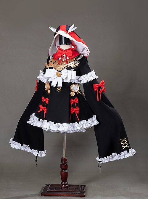 Game Punishing Gray Raven Gear Red Hat Halloween Cosplay Costume Full Set