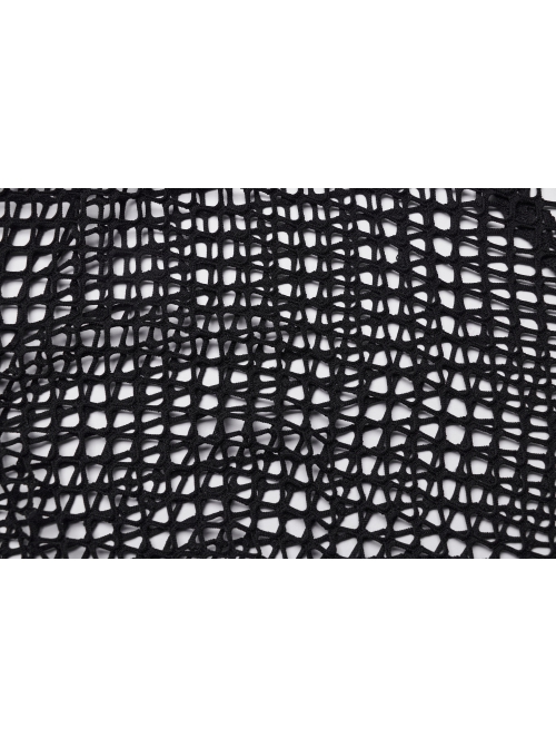 Sexy Black And Red Stretch Mesh Patchwork Taped Side Drawstring Decorative Gothic Style Asymmetric Suspender Dress