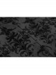 Side Buttons Side Flocking Lace-Up Rivet Black Twill Gothic Pants