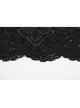 Personalized Black Stretch Lace Mesh Cross Embroidery Appliqué Decoration On The Chest Gothic Style Daily Vest