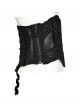 Black Lace Spliced With Hollow Mesh And Velvet Webbing At The Back To Adjust The Gothic Style Sexy Corset
