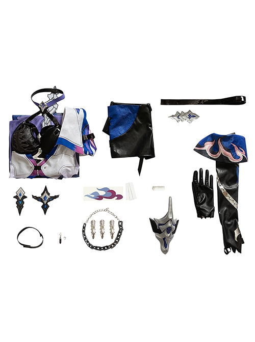 Game Honkai Star Rail Acheron Updated Version Halloween Cosplay Costume Full Set