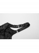 Adjustable Straps Black Non Elastic Rubber Stitching Lace Inner Herringbone Shaping Gothic Style Corset